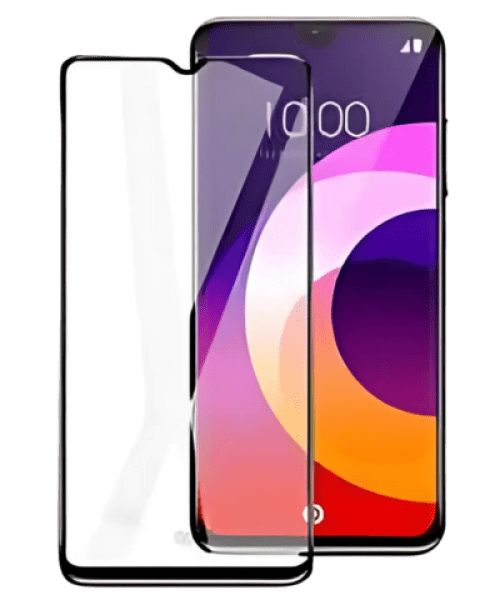 5D Full Glue kerámia üvegfólia - iPhone 15 Plus fekete kerettel