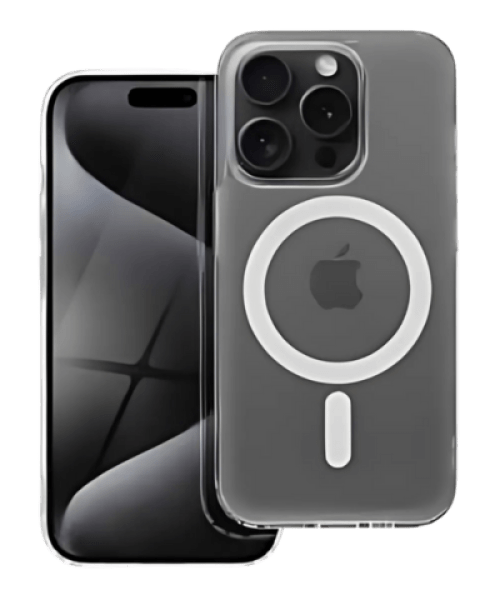 Frost Mag Cover – MagSafe Kompatibilis Tok iPhone 12 Pro Max-hoz (Átlátszó)