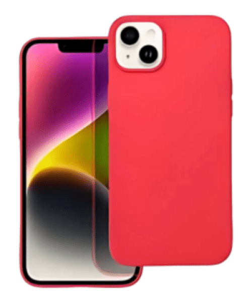 Apple iPhone 14 Plus szilikon tok matt piros