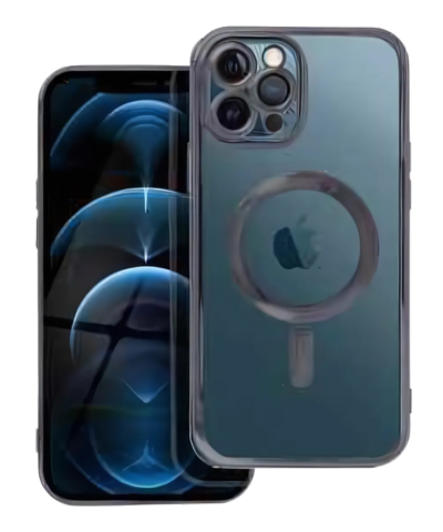 ELECTRO MAG COVER tok - MagSafe kompatibilis, IPHONE 12 Pro Max-hoz fekete