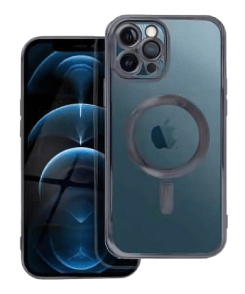 ELECTRO MAG COVER tok - MagSafe kompatibilis, IPHONE 12 Pro Max-hoz fekete