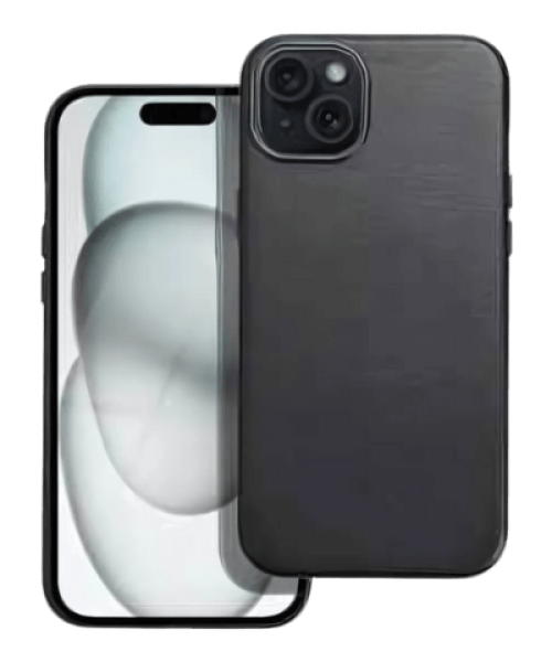 BŐR MAG COVER tok – Prémium védelem iPhone 15 Plus készülékhez, fekete színben