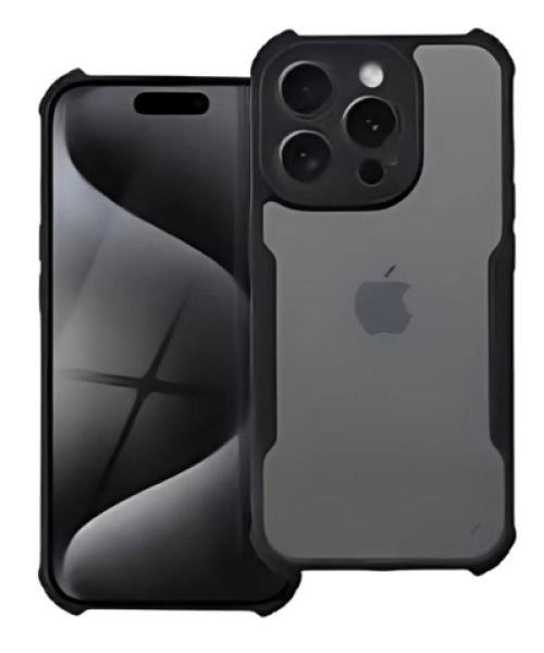 ANTI-DROP tok – Prémium védelem iPhone 15 készülékhez fekete színben