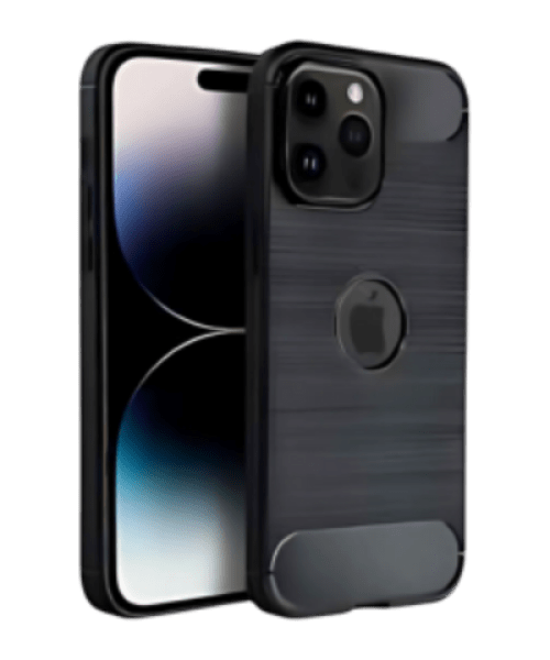 CARBON Tok iPhone 14 Pro Max-hoz – Fekete Elegancia és Megbízható Védelem