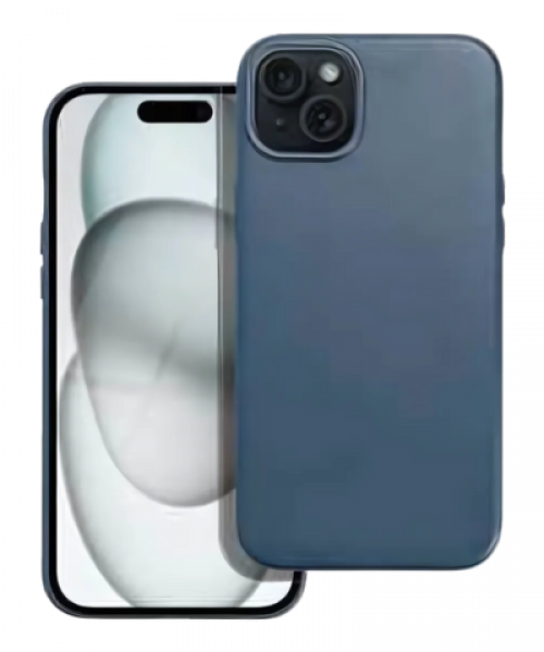 BŐR MAG COVER tok – Prémium védelem iPhone 15 Plus készülékhez, indigókék színben