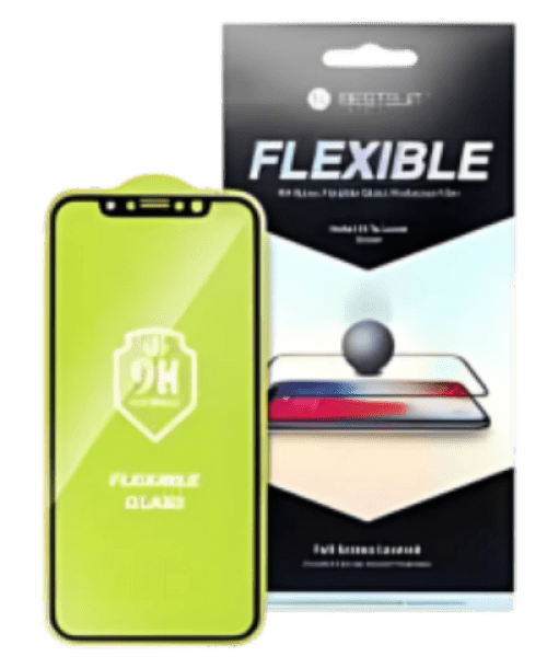 Bestsuit Rugalmas Hibrid Üveg 5D – Apple iPhone 14 Pro készülékhez | Fekete