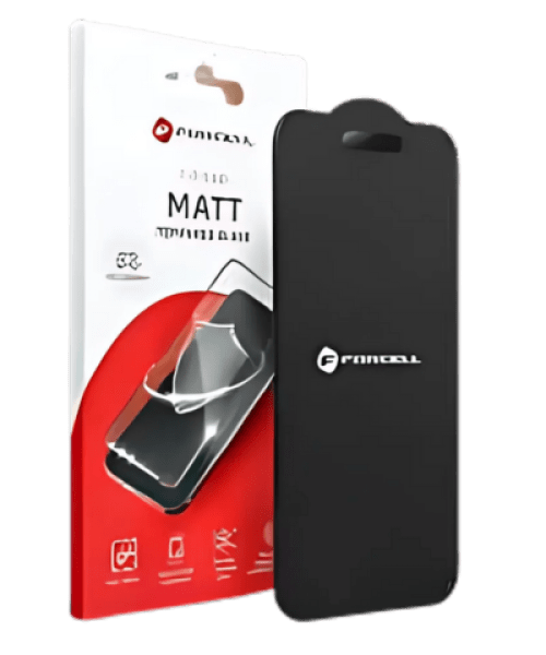 Forcell Matt Edzett üveg - Iphone 12 Pro Max - fekete