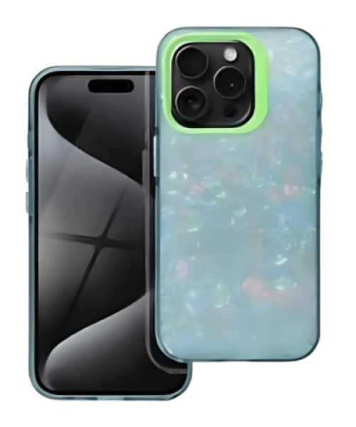 TUTTI FRUTTI tok – Egyedi dizájn és védelem iPhone 16 készülékhez zöld színben