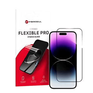 Forcell Hajlékony Nanoüveg 5D – iPhone 14 Pro Max-hoz, Fekete