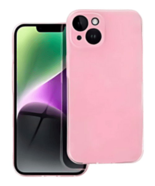 CLEAR Tok 2 mm-es BLINK – iPhone 14-hez, Rózsaszín Elegancia