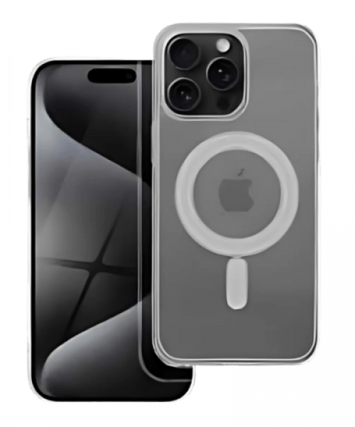 CLEAR MAG COVER tok – MagSafe kompatibilis védelem iPhone 15 Pro Max készülékekhez, átlátszó színben