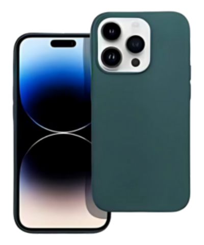 Apple iPhone 14 Pro szilikon tok matt sötétzöld