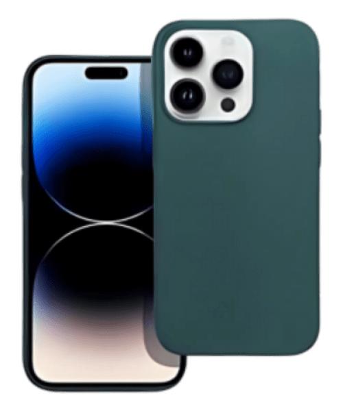 Apple iPhone 14 Pro szilikon tok matt sötétzöld