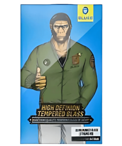 5D Mr. Monkey üvegfólia - Apple iPhone 13 Pro készülékhez fekete kerettel (Strong HD)