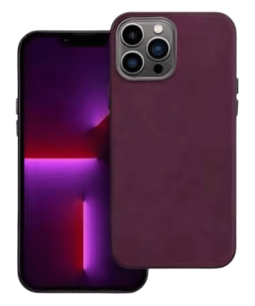 WOVEN MAG COVER – MagSafe-kompatibilis tok iPhone 13 Pro készülékhez, bordó színben