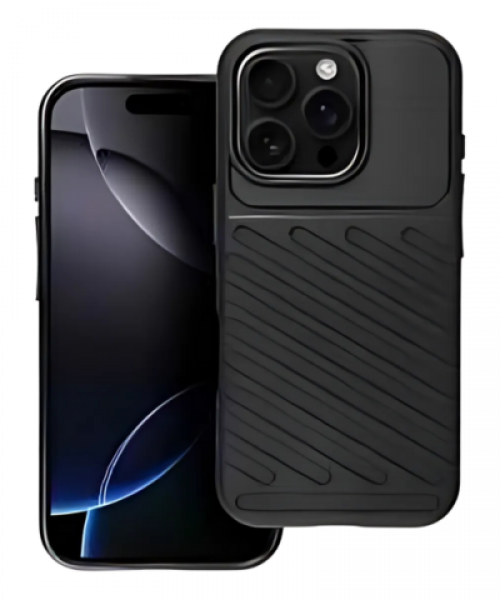 THUNDER tok – Prémium védelem iPhone 16 Pro készülékhez fekete színben