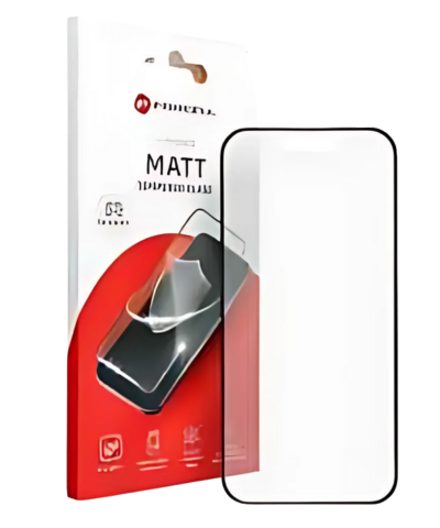 Forcell Matt üvegfólia - Iphone 13 készülékhez fekete kerettel