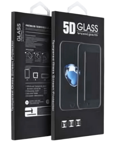 5D Full Glue Edzett Üveg – iPhone 13 Pro Max Készülékhez (Fekete kerettel)