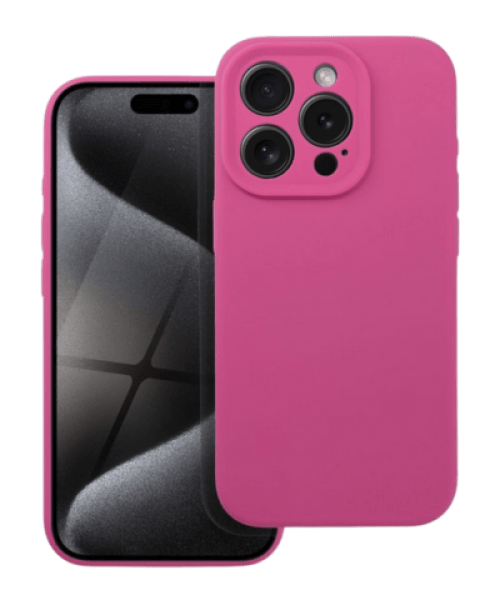 SILICONE tok iPhone 16 Pro Max-hoz - Stílusos Rózsaszín Dizájn és Megbízható Védelem