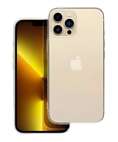 FORCELL F-PROTECT Hosszú Élettartamú, Vékony Tok iPhone 13 Pro Készülékhez, Átlátszó Kivitelben