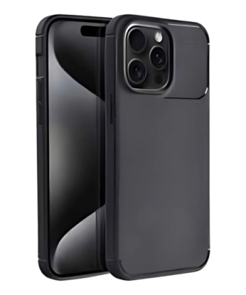 CARBON PREMIUM tok – Prémium védelem iPhone 15 Pro Max készülékhez fekete színben