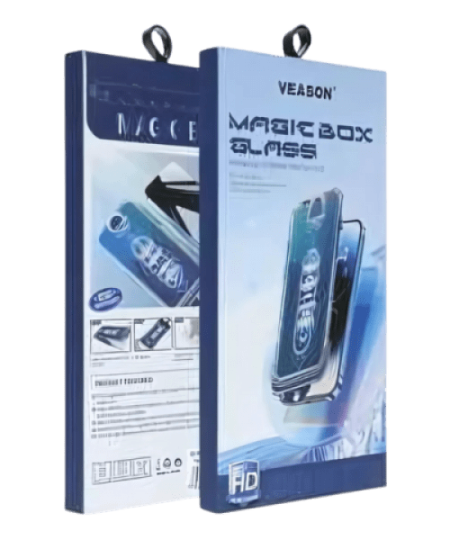 6D Pro Veason Könnyen Telepíthető Edzett Üveg – iPhone 14 Pro Max-hoz, Fekete