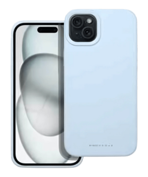 ROAR Tok CLOUD SKIN – Védelem iPhone 15 Plus-hoz világoskék színben