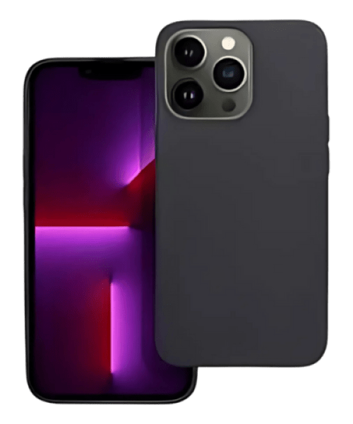 Apple iPhone 13 Pro szilikon tok matt fekete