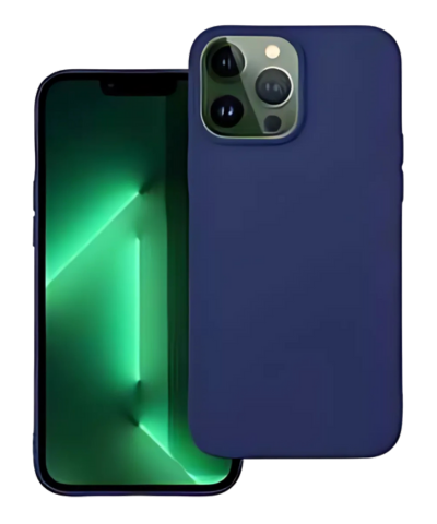 Apple iPhone 13 Pro Max szilikon tok matt sötétkék