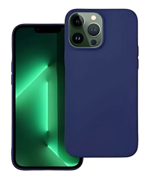 Apple iPhone 13 Pro Max szilikon tok matt sötétkék