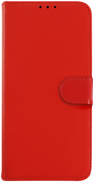 Apple iPhone 16 Pro Max oldalra nyíló flipes bőrtok asztali tartó funkciós piros