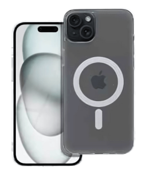 FROST MAG COVER Tok – MagSafe-kompatibilis, iPhone 15 Plus-hoz, Átlátszó Kivitelben