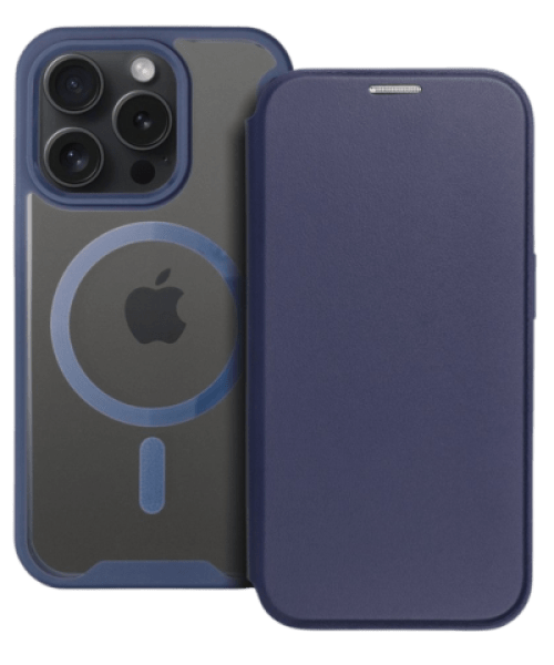 SMART MAG Book Tok – MagSafe Kompatibilis iPhone 15 Pro Max-hoz, Kék