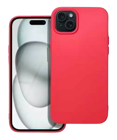 Apple iPhone 15 Plus szilikon tok matt piros