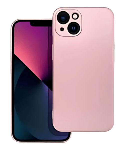 METALLIC tok – iPhone 13 készülékhez, rózsaszín kivitelben
