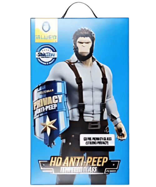 5D Mr. Monkey Glass – Apple iPhone 13-hoz, Fekete kerettel (Erős Adatvédelmi)