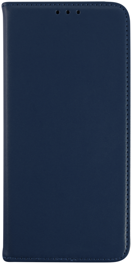 Apple iPhone 16 Pro Max oldalra nyíló flipes bőrtok valódi bőr sötétkék