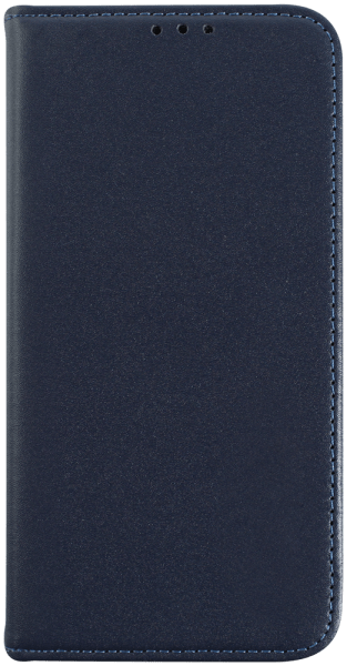 Apple iPhone 16 oldalra nyíló flipes bőrtok valódi bőr sötétkék