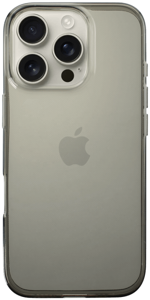 Apple iPhone 16 Pro szilikon tok átlátszó füstszínű