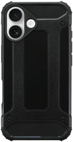 Apple iPhone 16 ütésálló tok légpárnás sarkas, hibrid Forcell Armor fekete