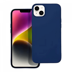 Apple iPhone 14 Plus szilikon tok matt sötétkék