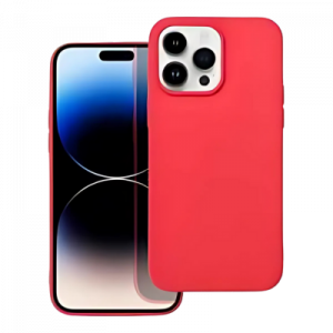 Apple iPhone 14 Pro Max szilikon tok matt piros