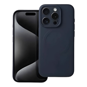 SILICONE MAG COVER Tok – iPhone 15 Pro-hoz Sötétkék színben