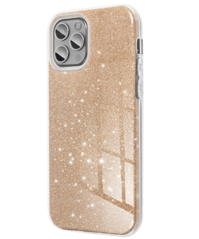 Apple iPhone 14 Pro Max szilikon tok csillogó hátlap arany