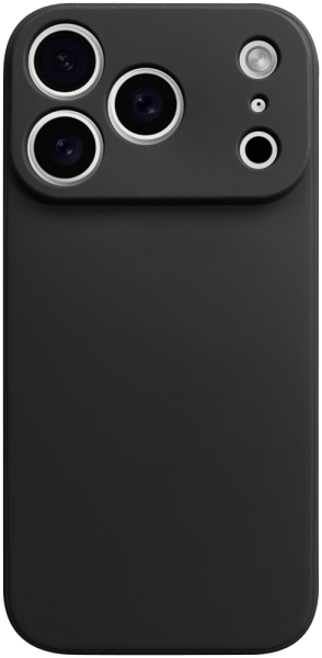 Apple iPhone 17 Pro szilikon tok kameravédővel matt fekete