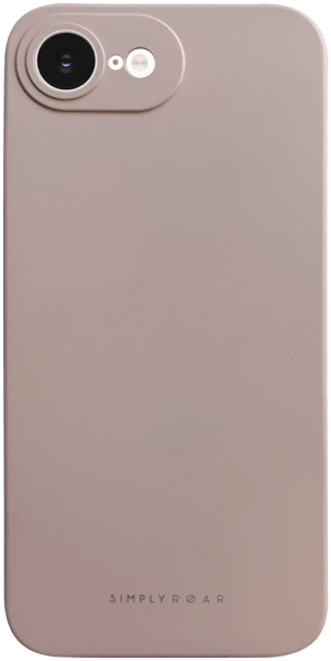 Apple iPhone 16e (SE 2025) szilikon tok gyári ROAR kameravédővel púderszínű