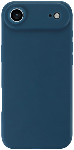 Apple iPhone 17 Air  szilikon tok kameravédővel matt sötétkék