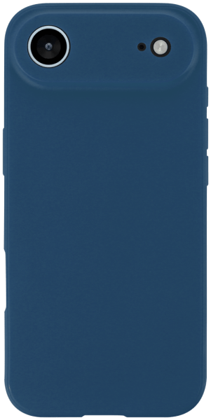 Apple iPhone 17 Air szilikon tok kameravédővel matt sötétkék