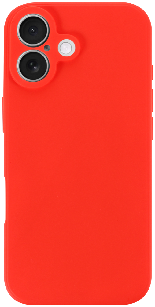 Apple iPhone 17 szilikon tok kameravédővel matt piros