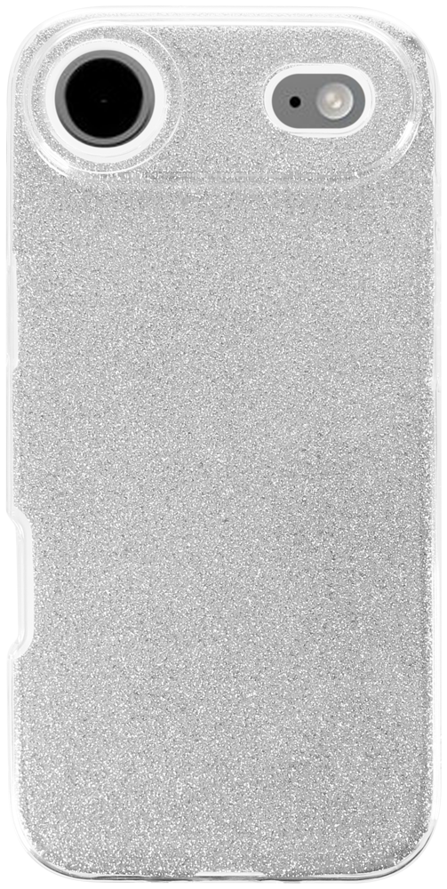 Apple iPhone 17 Air  szilikon tok csillogó hátlap ezüst